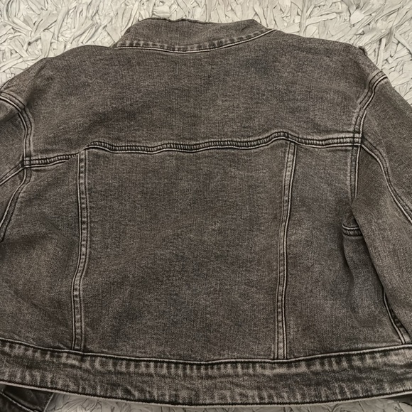 Gray Denim Jacket with Embellished Buttons - Picture 8 of 8